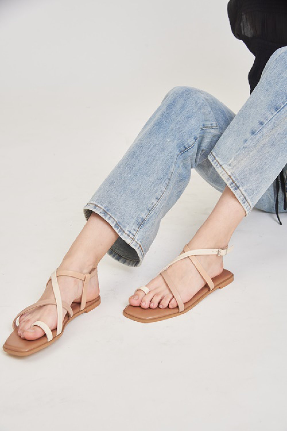 TRES FASHION SHOES GLEN SANDALS BEIGE BROWN